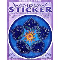 Solar Lotus Window Sticker