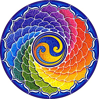 Rainbow Spiral Window Sticker
