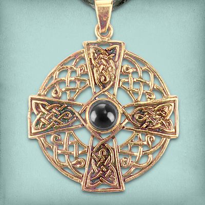 Bronze Irish Cross Pendant