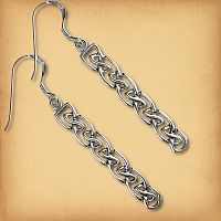 Silver Celtic Braid Earrings