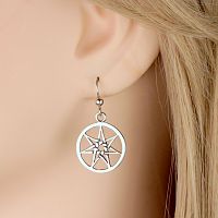 Silver Fairy Star Earrings