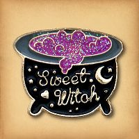 "Sweet Witch" Cauldron Enamel Pin