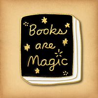 "Books Are Magic" Enamel Pin
