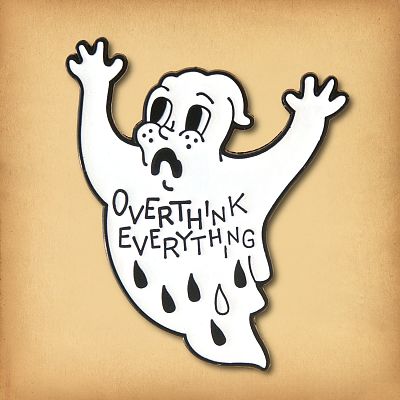 "Overthink Everything" Enamel Pin