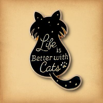 "Better With Cats" Enamel Pin