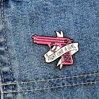 Pink Pistol Enamel Pin