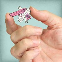 Pink Pistol Enamel Pin