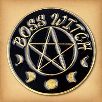 Boss Witch Enamel Pin