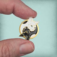 Yin/Yang Cats Enamel Pin