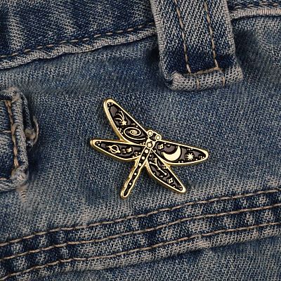 Cosmic Dragonfly Enamel Pin