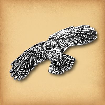 Owl's Flight Barrette