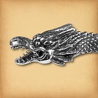 Silver Legendary Dragon Necklace