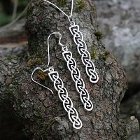 Silver Celtic Braid Earrings
