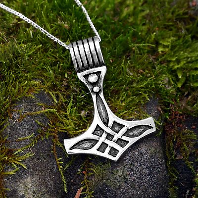 Buy Thors Hammer Necklace Silver Thors Hammer Pendant Necklace Mjolnir  Plain Thors Hammer Online in India - Etsy