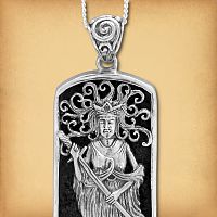 Silver Lady of the Lake Pendant