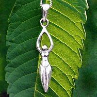 Silver Goddess Pendant