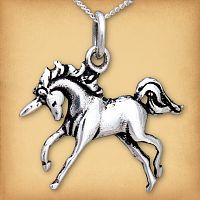 Silver Unicorn Pendant