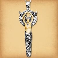Small Silver Forest Goddess Pendant