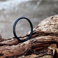 Basic Black Narrow Ring