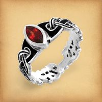 Silver Celtic Fire Ring