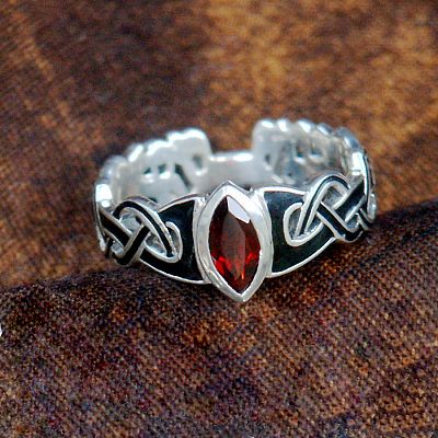 Silver Celtic Fire Ring