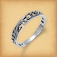 Silver Vine Ring