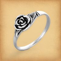 Silver Rose Ring