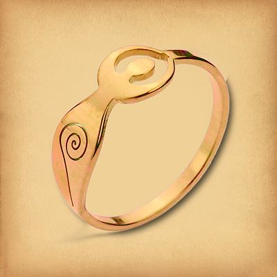 Gold-tone Goddess Ring
