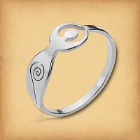 Silver-tone Goddess Ring