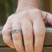 Silver "Síorghrá" Celtic Ring