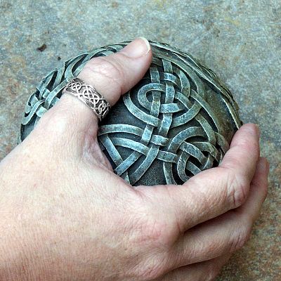 Silver "Síorghrá" Celtic Ring