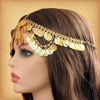 Gold Coin Fantasy Headpiece