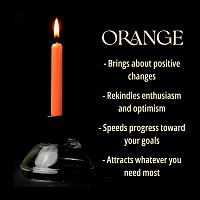 Orange Mini Chime Ritual Spell Candles