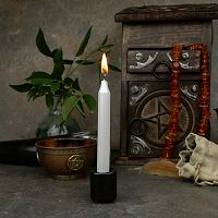 Pearl White Mini Chime Ritual Spell Candles
