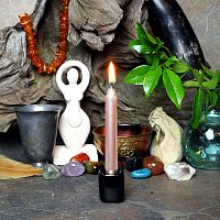Rose Gold Mini Chime Ritual Spell Candles