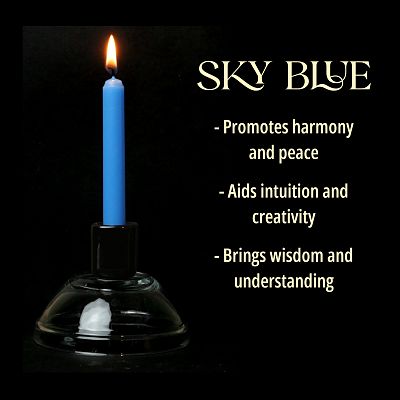Sky Blue Mini Chime Ritual Spell Candles
