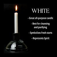 White Mini Chime Ritual Spell Candles