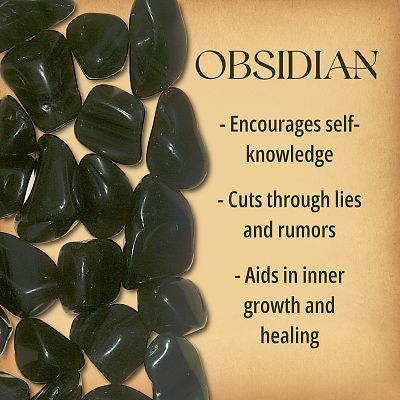 Obsidian Tumbled Gemstones