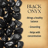 Black Onyx Tumbled Gemstones