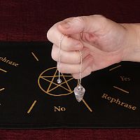 Polished Clear Quartz Divination Pendulum