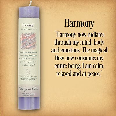 Herbal Magic Harmony Pillar Candle