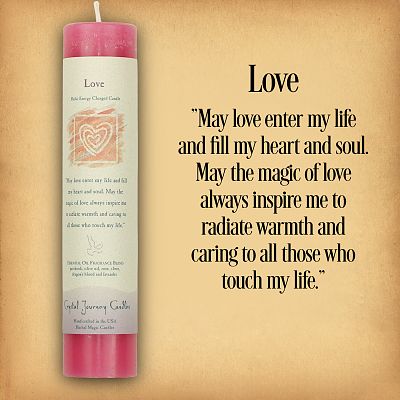 Herbal Magic Love Pillar Candle
