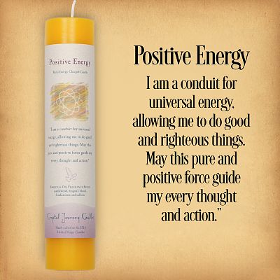 Herbal Magic Positive Energy Pillar Candle