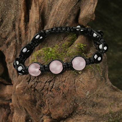 Rose Quartz Shamballa Bracelet