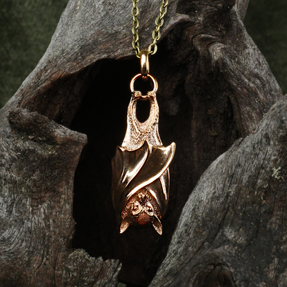 Bronze Bat Pendant