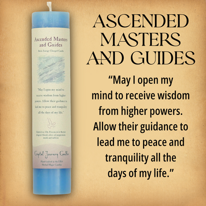 Herbal Magic Ascended Masters and Guides Pillar Candle