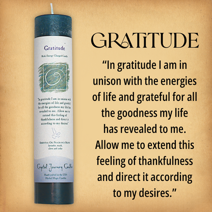 Herbal Magic Gratitude Pillar Candle