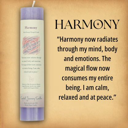 Herbal Magic Harmony Pillar Candle