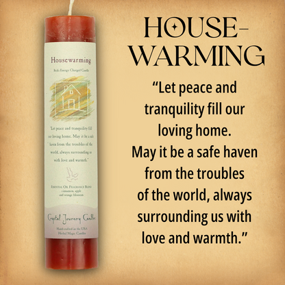 Herbal Magic Housewarming Pillar Candle