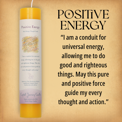 Herbal Magic Positive Energy Pillar Candle